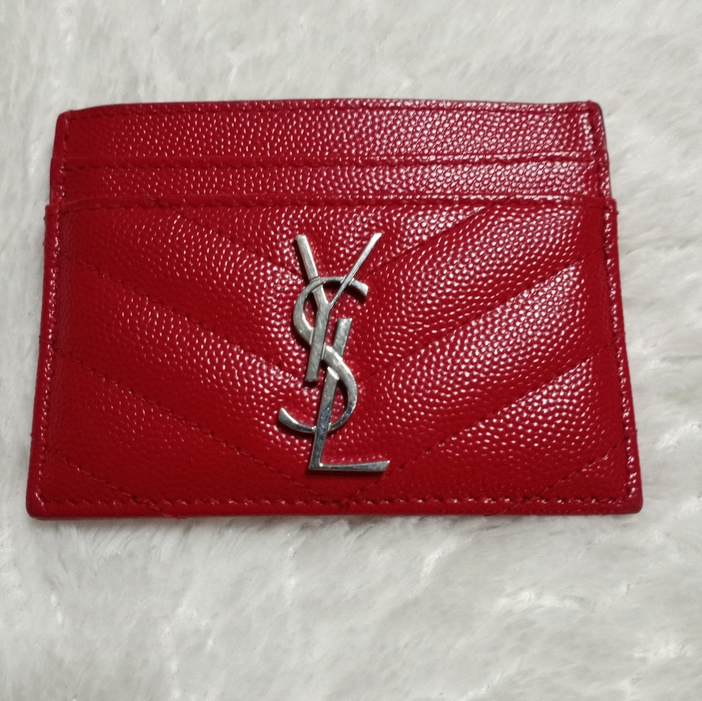 Ysl card case wallet